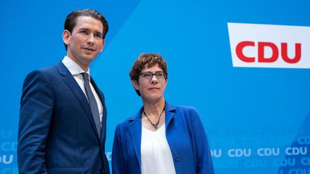 Sebastian Kurz und Annegret Kramp-Karrenbauer, ehemalige Gesichter der konservativen Volksparteien in Österreich und Deutschland