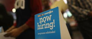 Arbeitskräfte gesucht: In den USA sind in den letzten Monaten hunderttausende neue Jobs entstanden.