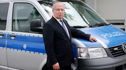 Der Bundesvorsitzende der deutschen Polizeigewerkschaft Rainer Wendt. 