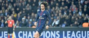 Mann für die Mitte. Adrien Rabiot lenkt das Pariser Spiel. Foto: Bonaventure/AFP