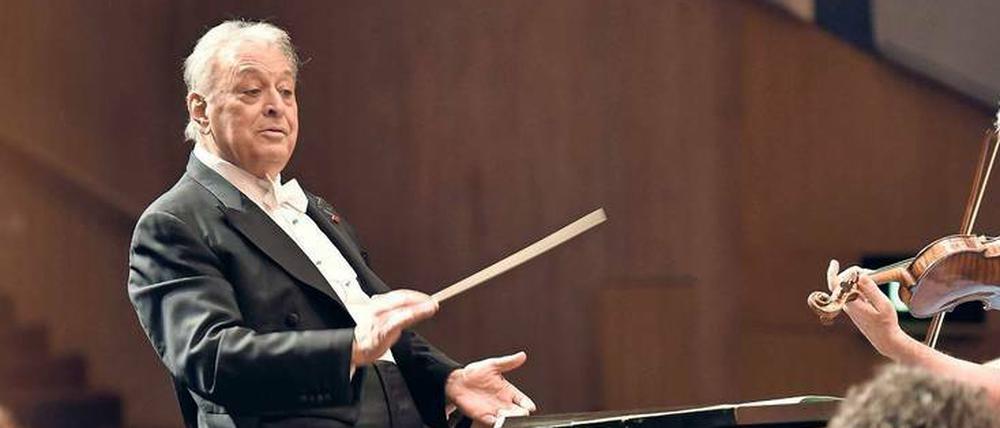 Zubin Mehta vergangenes Jahr bei einem Konzert in seiner Heimatstadt Bombay.