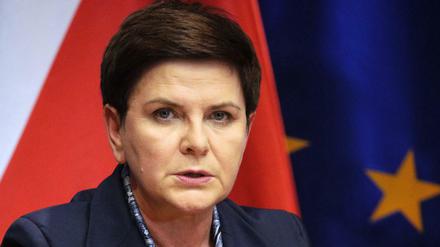 Polens Ministerpräsidentin Beata Szydlo in Brüssel beim EU-Gipfel.