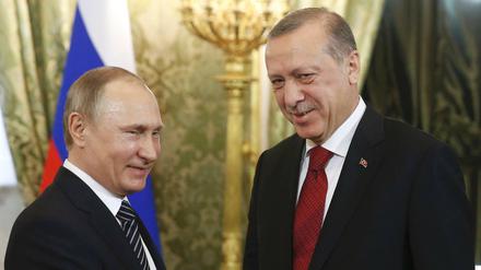 Wladimir Putin und Recep Tayyip Erdogan trafen sich in Moskau.
