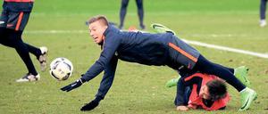 Letzte Hürde. Mitchell Weiser hat die Rückkehr ins Mannschaftstraining gut überstanden. Gegen Dortmund könnte er sein Comeback geben.