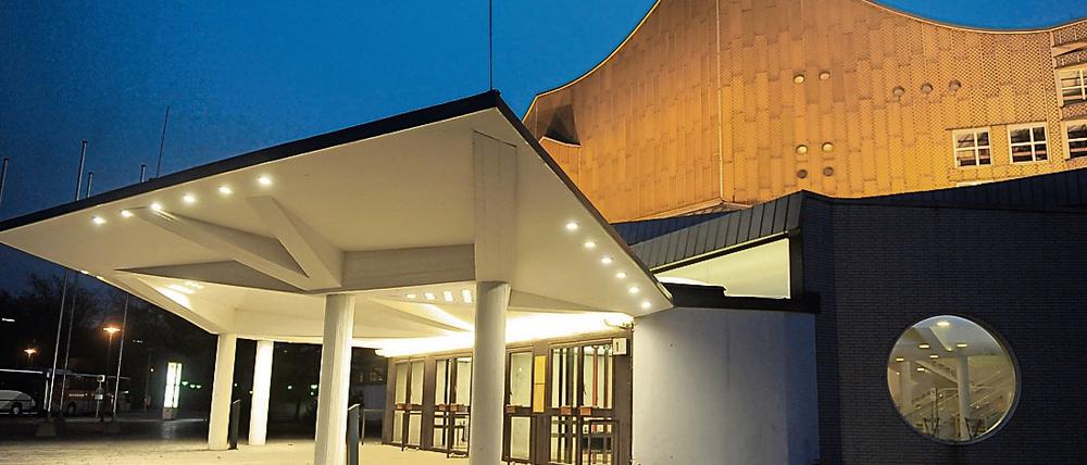 Die Berliner Philharmonie in Berlin. 