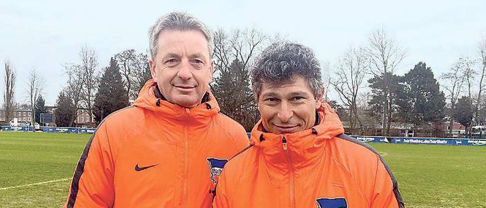 Krassimir Balakow (rechts) an der Seite von Rainer Widmayer.