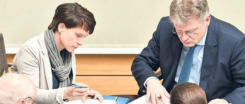Programmarbeit. In puncto Zuwanderung bleibt die Partei bei ihrer bekannten Linie.