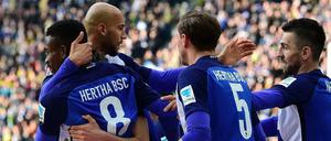 Da kann man sich schon mal freuen. Hertha zeigt gegen Dortmund ein starkes Spiel.