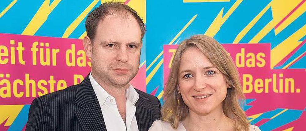 Für Berlin nach ... Berlin. Die Liberalen Christoph Meyer und Daniela Langer wollen in den Bundestag.