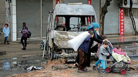 Die UNO wirft der Türkei schwere Menschenrechtsverletzungen in ihrem Umgang mit den Kurden (hier Baglar, ein südlicher Stadtbezirk Diyarbakirs) vor.