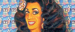 LGBT-Aktivistin. Fatma Souad auf einem Gemälde von Cihangir Gümüetürkmen.