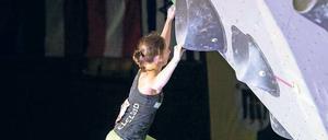 Spitzenkletterei. Juliane Wurm aus Halle an der Saale war jahrelang eine der besten Deutschen im Sportklettern. Foto: Lukas Barth/dpa