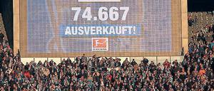 Volles Haus. Die Hertha-Fans haben in dieser Saison viel zu jubeln. 