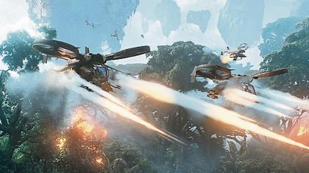 Rettet Pandora! Szene aus dem ersten "Avatar"-Fantasy-Film. 
