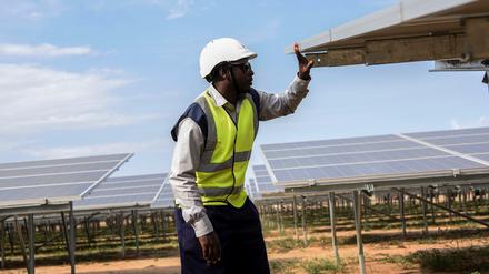 Eine Solaranlage in Soroti/Uganda, etwa 300 Kilometer nordöstlich von der Hauptstadt in Kampala. 