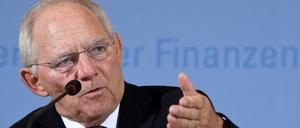 Hofft auf eine Beruhigung der Lage: Bundesfinanzminister Wolfgang Schäuble.