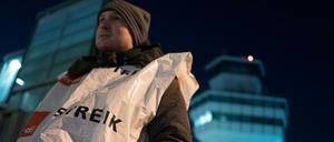 Ausstand. Das Bodenpersonal an den Berliner Flughäfen streikt weiter.