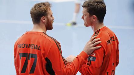 Zwei Torhüter, 42 Gegentore: Die THW-Keeper Andreas Wolff (links) und Niklas Landin.