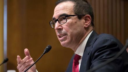 Antrittsbesuch in Berlin bei Wolfgang Schäuble: der neue US-Finanzminister Steven Mnuchin.