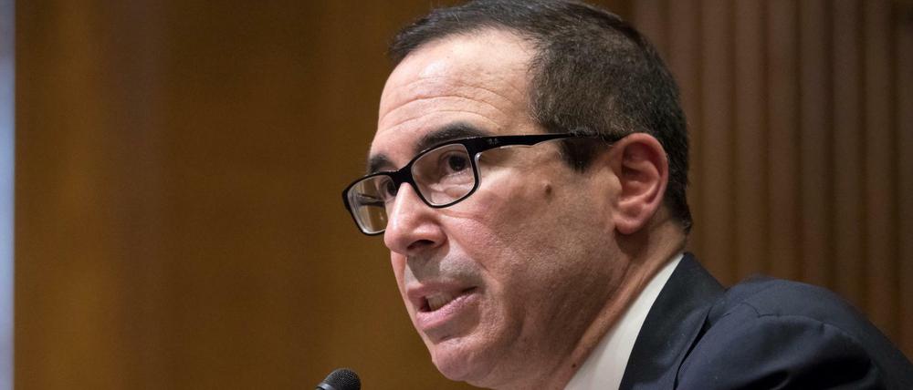 Antrittsbesuch in Berlin bei Wolfgang Schäuble: der neue US-Finanzminister Steven Mnuchin.