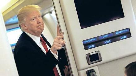 Bleibt schwierig: Das Verhältnis von Donald Trump zu den Medien.