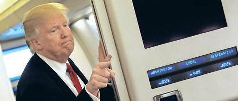 Bleibt schwierig: Das Verhältnis von Donald Trump zu den Medien.