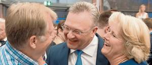 Berliner CDU-Größen: Eberhard Diepgen (l.), Frank Henkel und Monika Grütters vor Beginn der CDU-Landesparteitages 2014. 