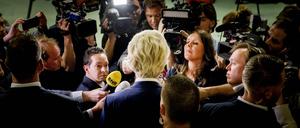 Geert Wilders gewinnt Stimmen hinzu, bleibt aber hinter den eigenen Erwartungen zurück.