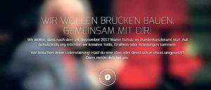 Folge mir.  Der Schulz-Hype ist über soziale Netzwerke wie Facebook hinausgegangen. Auf der Seite schulztools.org sammeln Fans Wahlwerbeideen.