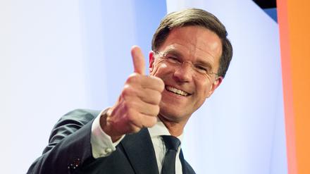 Der amtierende Ministerpräsident und Wahlgewinner Mark Rutte.