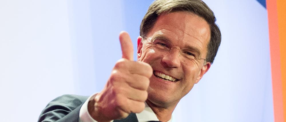 Der amtierende Ministerpräsident und Wahlgewinner Mark Rutte.