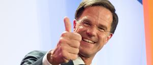 Der amtierende Ministerpräsident und Wahlgewinner Mark Rutte.