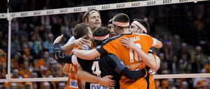 Unter Stirnbändern: Die BR Volleys führen in den Play-offs 1:0 gegen Bühl.