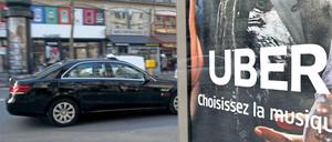Weltweit ist Uber inzwischen als Fahrdienst-Vermittler am Start - wie hier in Paris.