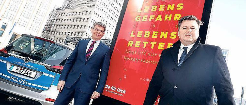 Freunde und Helfer. Eine Imagekampagne soll die Wertschätzung für die Arbeit von Berliner Polizisten erhöhen.