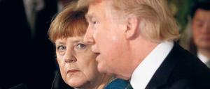 Bundeskanzlerin Angela Merkel ließ US-Präsident Donald Trump nicht ohne einen sanften Rüffel davonkommen. 