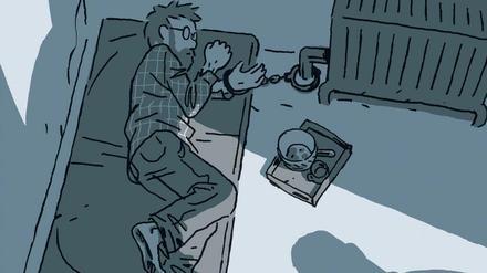 An die Heizung gekettet: Das Buchcover.