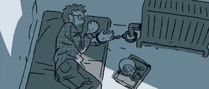 An die Heizung gekettet: Das Buchcover.