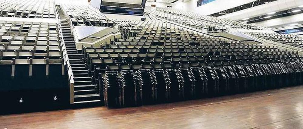 Wann im alten Kongresszentrum wieder ganz normale Messeaktivitäten stattfinden, steht bislang nicht fest.