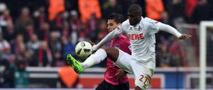 60 Prozent Erfolgsquote. Anthony Modeste (hinten der Berliner Sebastian Langkamp) machte aus fünf Chancen drei Tore gegen Hertha. 