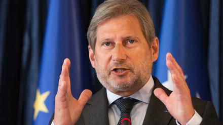 Der EU-Kommissar für Europäische Nachbarschaftspolitik und Erweiterungsverhandlungen, Johannes Hahn.
