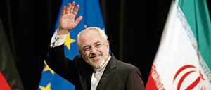 Irans Außenminister Mohammed Dschawad Sarif droht den USA, das Atomabkommen aufzukündigen.