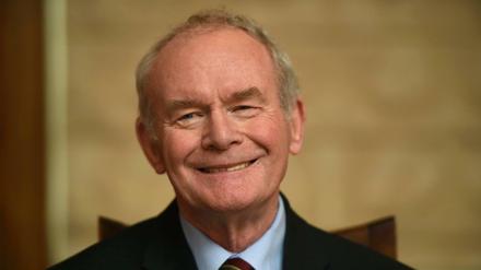 Sinn-Fein-Chef Martin McGuinness im Januar 2017. 