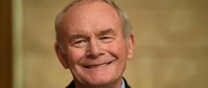 Sinn-Fein-Chef Martin McGuinness im Januar 2017. 