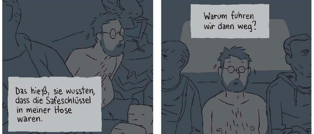 Aus der Ich-Perspektive: Eine Seite aus „Geisel“.