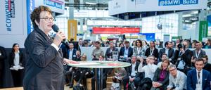 Wirtschaftsministerin Brigitte Zypries auf der Cebit. 