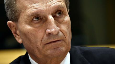 EU Haushaltskommissar Günther Oettinger