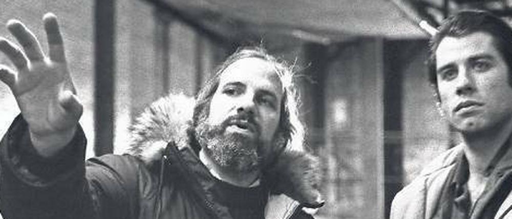 Regisseur und Star: Brian De Palma (li.) und John Travolta.