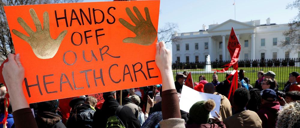 Nicht nur Bürger protestieren gegen die Abschaffung von Obamacare. Auch die Republikaner sind sich nicht einig.