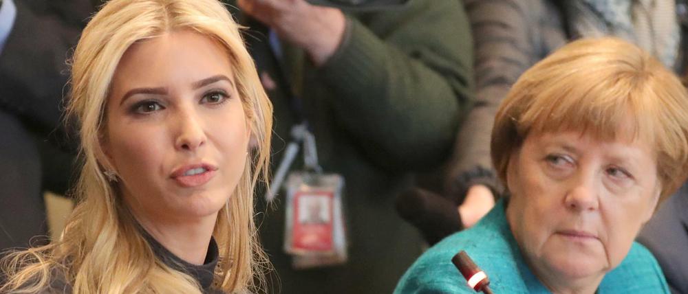 Bundeskanzlerin Angela Merkel und Ivanka Trump. 